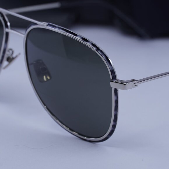 Saint Laurent SL294 003 Aviator Sunglasses - Silver/Grey - Picture 4 of 9